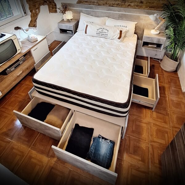 CAMA Modelo BOX MDF