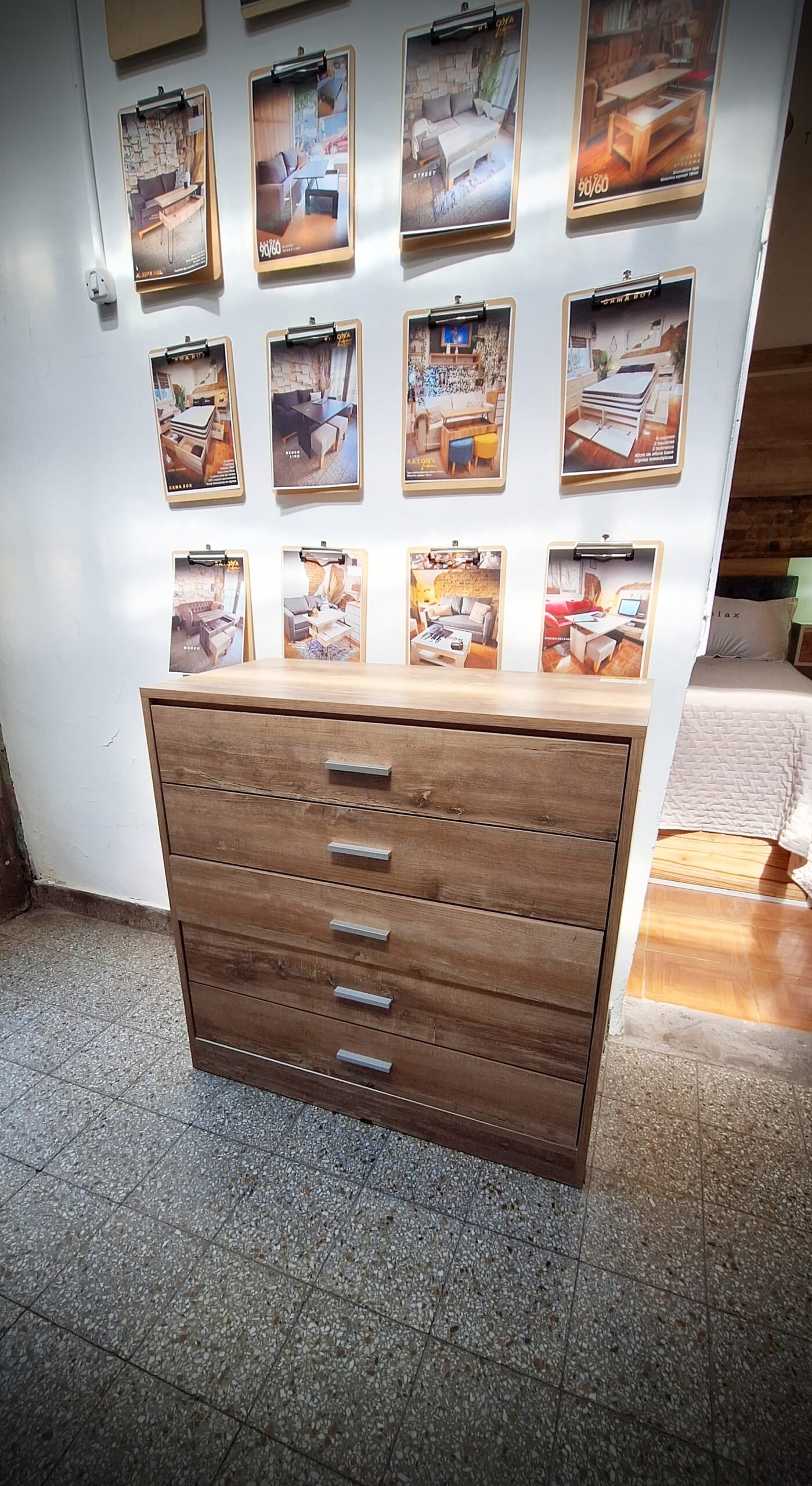 Cajonera 6 cajones 90cm c/guías telescópicas - Imagen 4