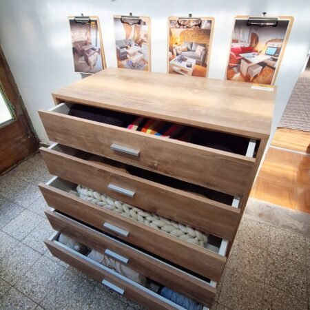 Cajonera 6 cajones 90cm c/guías telescópicas