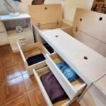 4 - Cama Boti 1p/1plaza y media (MDF Natural)