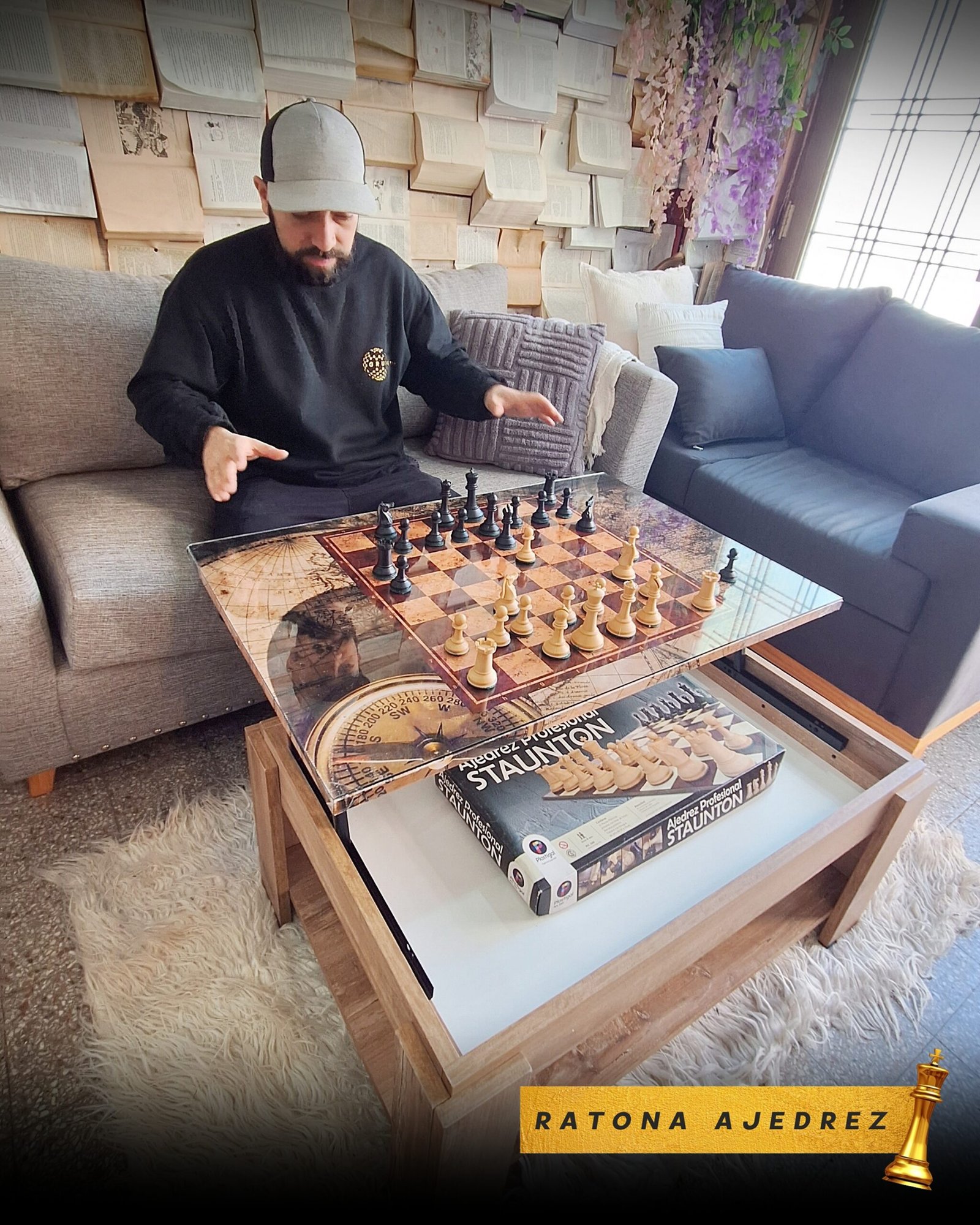 Ratona elevable Ajedrez - Imagen 3