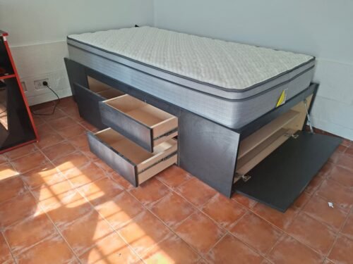 Botis 1-1/2 PLAZA – Con baulera lateral MDF photo review
